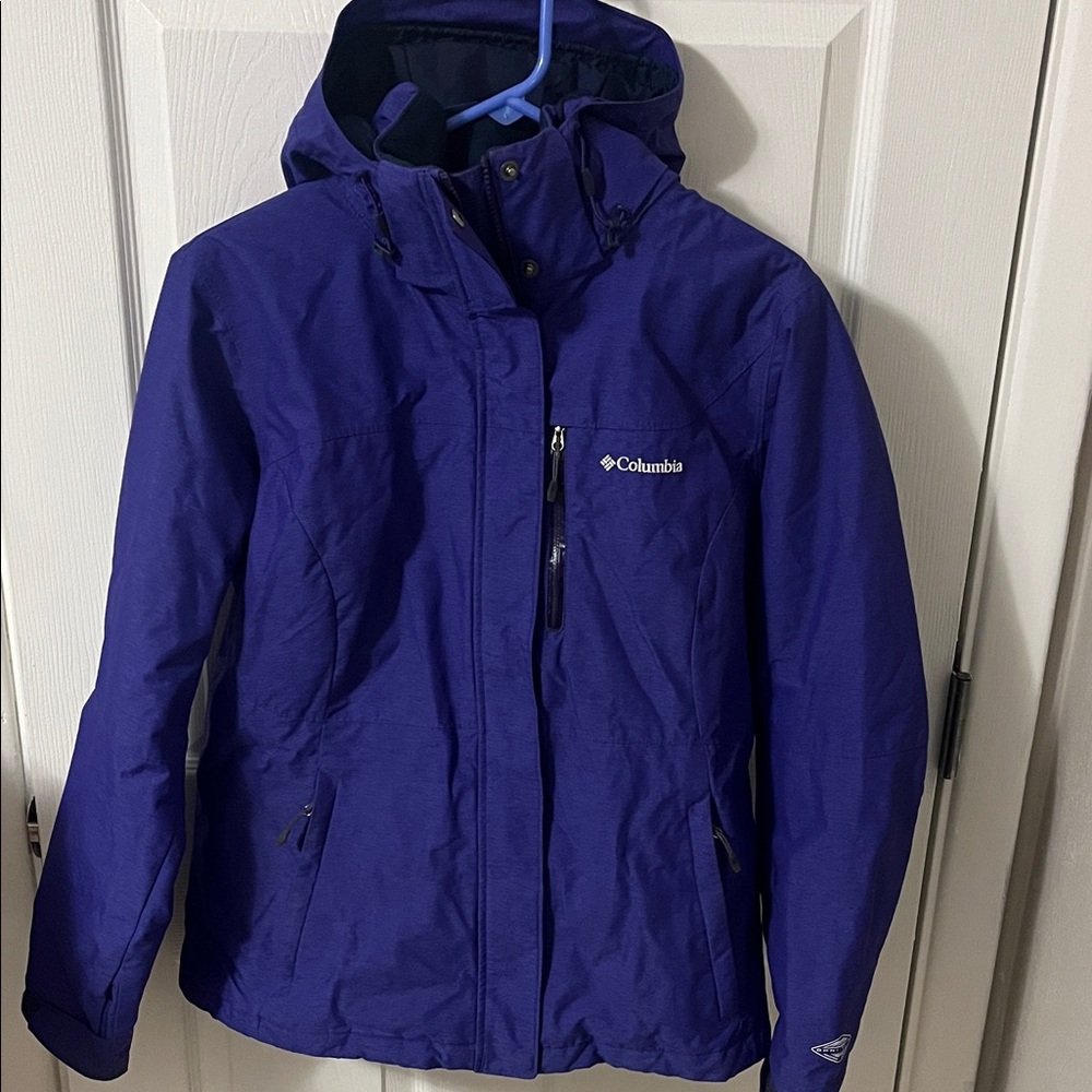 Columbia Women's Deep Purple Waterproof Hooded Ski Jacket